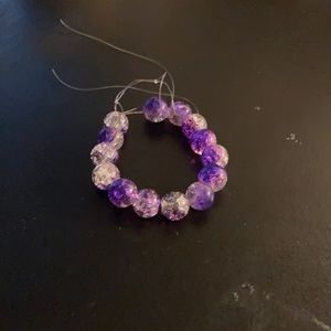 Purple marble bracelet